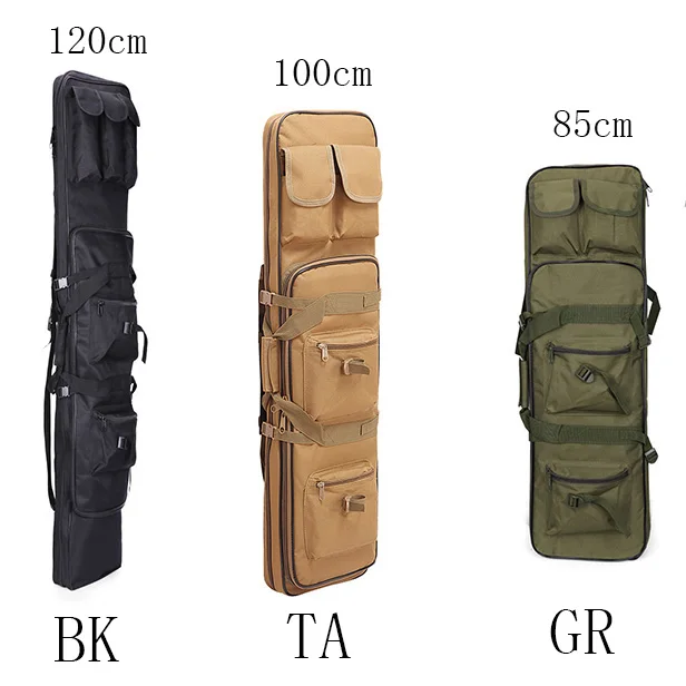 Ceny 85 100 120cm wysokiej gęstości Nylon torba myśliwska karabin torba Case dla snajpera kabura Airsoft fotografowania na zewnątrz przenośne torby wędkarskie
