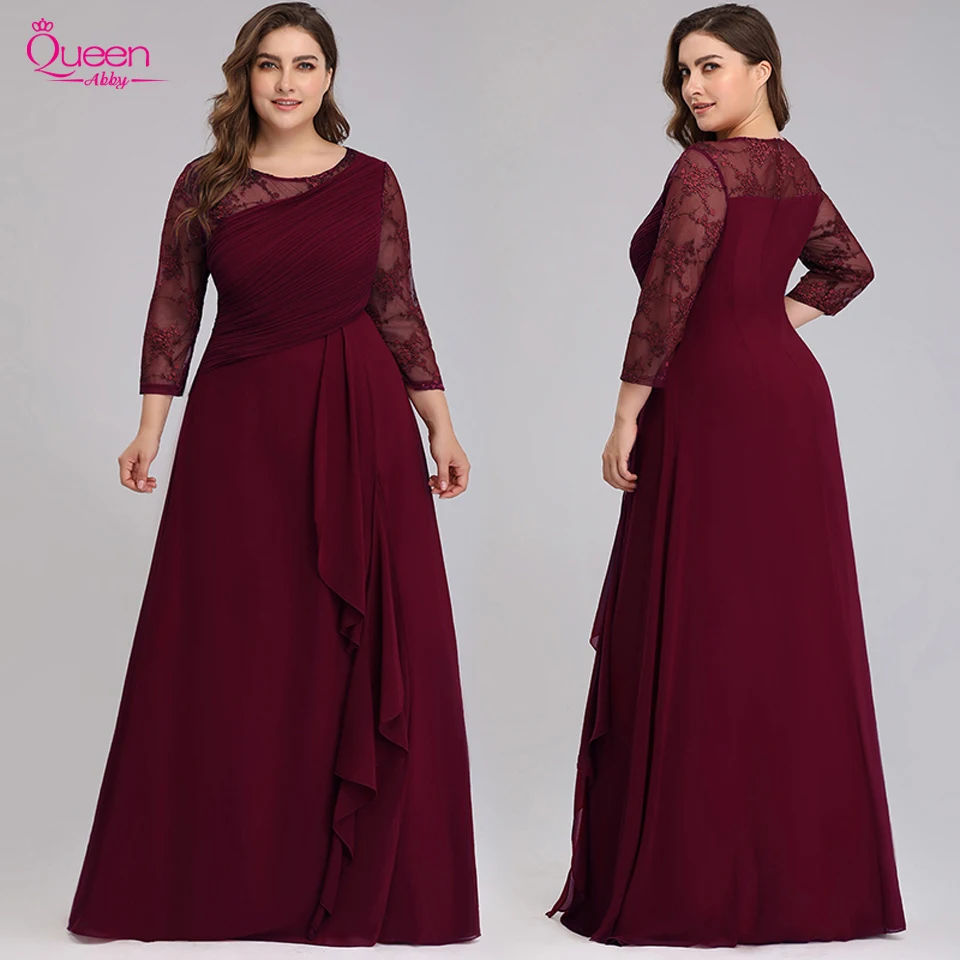Evening Dress A-line Burgundy Gowns with Lace Appliques One-shoulder Long Floor-length Party | Свадьбы и торжества