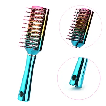 Kaufen 1pc Multifunktions Pro Friseur Kamm Kreisförmigen Zahn Haar Pinsel Anti-statische Massage Kamm Haar Styling Werkzeug Salon Kämme