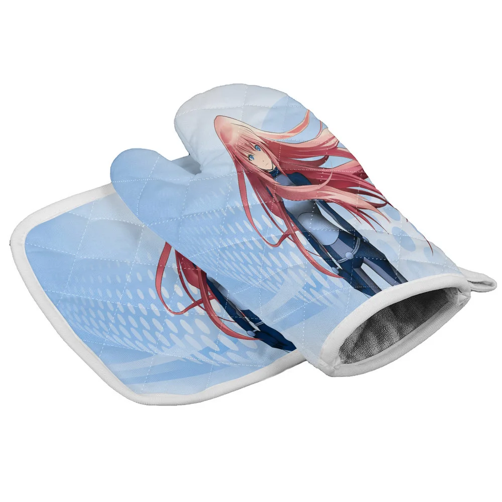 Japanese Anime Manga Oven Mitts Baking Antihot Gloves Pad Oven