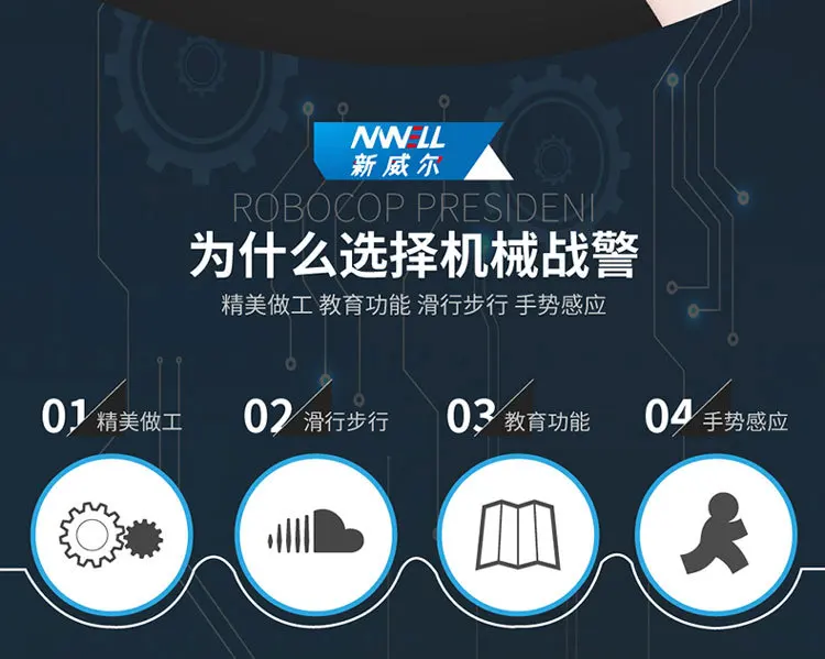 AMWELL, новинка, Weir Machinery Cops 6088, умный робот с дистанционным управлением, детский Интеллектуальный робот