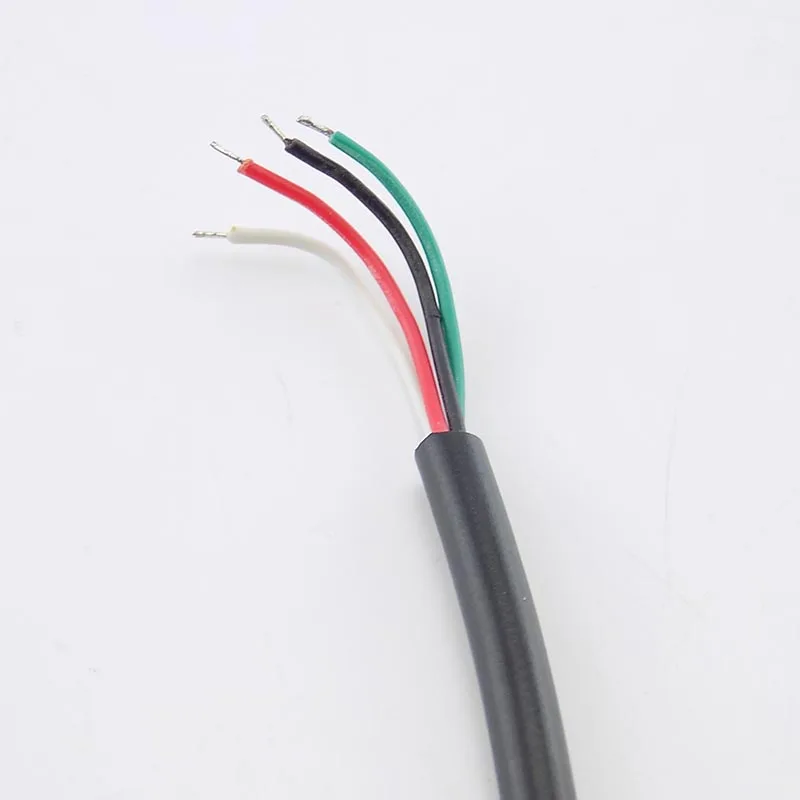 0,3/1/2 M DIY Micro USB A входящий штекер 4 Pin кабель для передачи данных, кабель Разъем Удлинительный шнур питания адаптер для usb-вентилятор устройств J17