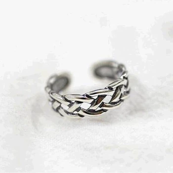 

Retro Vintage Jewelry 925 Sterling Silver Cross Rings For Women Men Big Opening Antique Rings