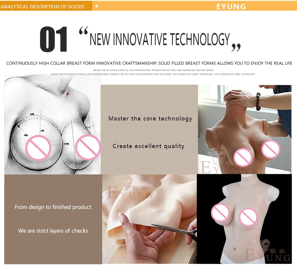 Crossdresser Realistic Silicone Breast Plate Forms Fake Boobs Enhancer Tits Shemale Transgender Drag Queen Crossdressing Cosplay (2)