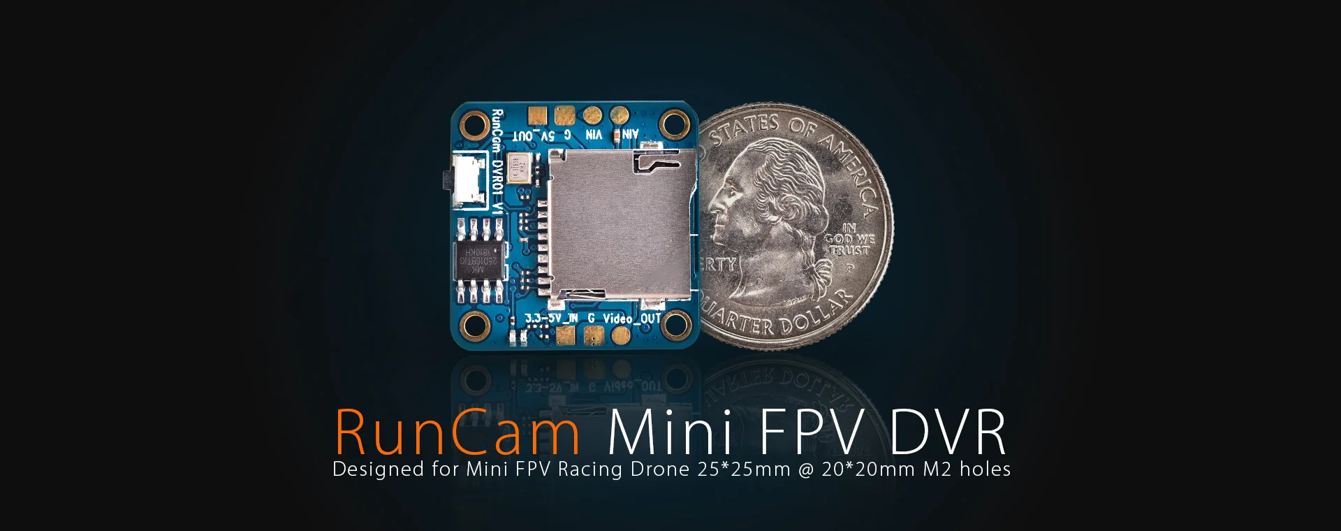 Runcam mini fpv dvr módulo versão de