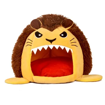 

Lovely Pet Cat Bed Soft Plush Winter Warm Kitten Nest Pet Cat Small Dog Puppy House Kennel Bed Sleeping Pet Product Supplies