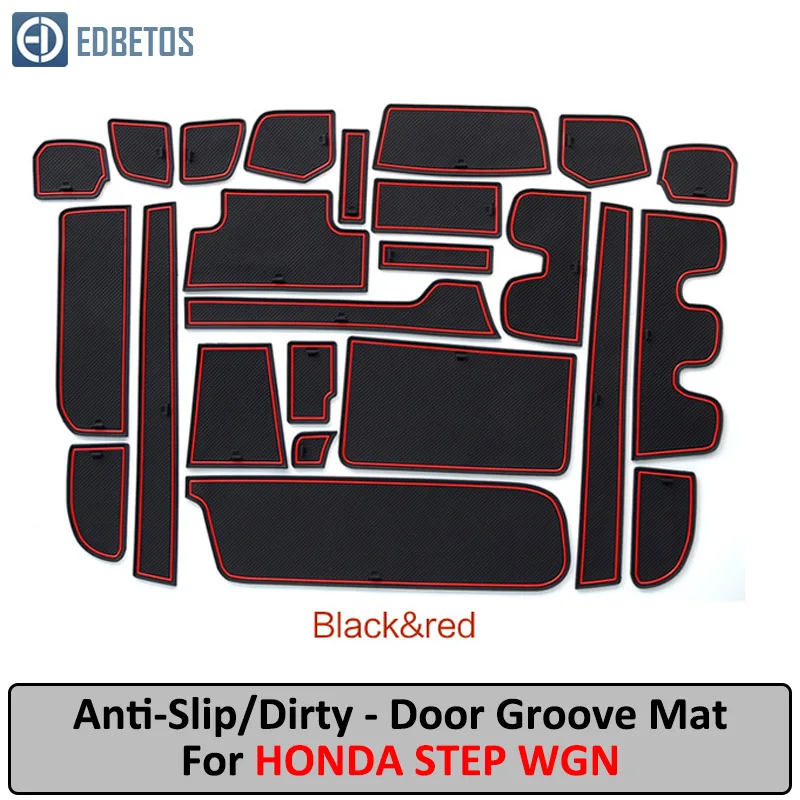 

Anti-Dirty Pad For HONDA STEP WGN Door Groove Gate Slot Coaster Anti-Slip Mat Car Interiors Gel Pad Rubber Mat