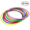 12pcs Plastic Toss Rings Kids Kids Kids Outdoor Toys Toss Game for Carnival Garden Backyard Outdoor Games (Random Color) 1