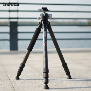 

Professional Carbon fiber tripod Photo camera Stand Ball Head portable outdoor bracket Thick 31mm For DSLR camera CD50 T10