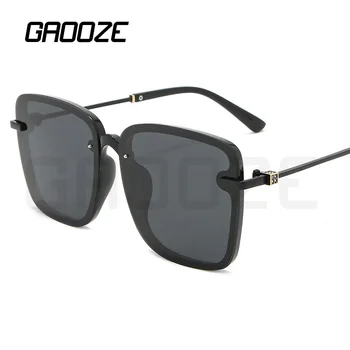 

GAOOZE Sunglasses Polorized Women Square Oversized Sunglasses Vintage Luxury Glasses With Red Glasses For Men Oculos LXD166
