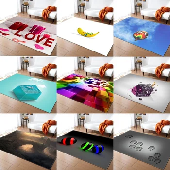 

Creative 3D Visual Effects Animals Cartoon Pattern Baby Play Mat Infant Crawling Blanket Carpet Kids Room Home Decoration Pat