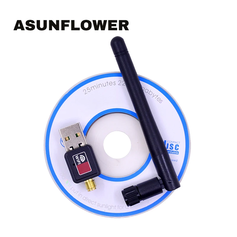 Asunflower 5G wifi+ 2,4G wifi Двухдиапазонная USB беспроводная сетевая карта 150M USB wifi адаптер 802b/g/n USB 2,0 wifi антенна Lan адаптер