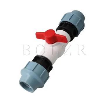 

BQLZR 31x9.7x7.8cm Double Lock Ball Valve 40mm Compact T-Handle Shut-Off Valve