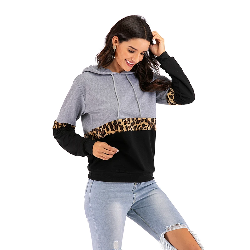 

Fashion Patchwork Hoodies Sweatshirts Women Casual Pullover Tops Jumper Hooded Sweatshirt Female Streetwear Hoodie Sudadera