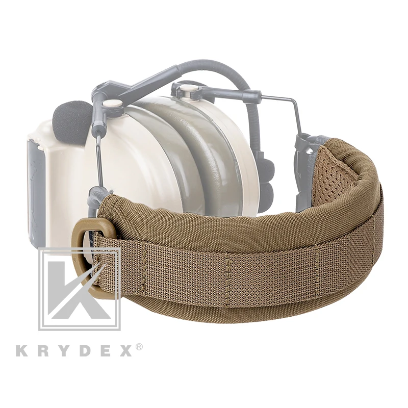 KRYDEX Tactical Headset Stand Protection Cover Modular Headband Earmuff Headphone Stand MOLLE Protection Case For HOWARD MSA CB
