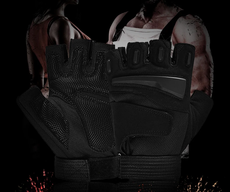 Черные перчатки CS тактические военные перчатки с полупальцами мужские перчатки для занятий спортом на открытом воздухе для верховой езды, скалолазания, вождения, пеших прогулок