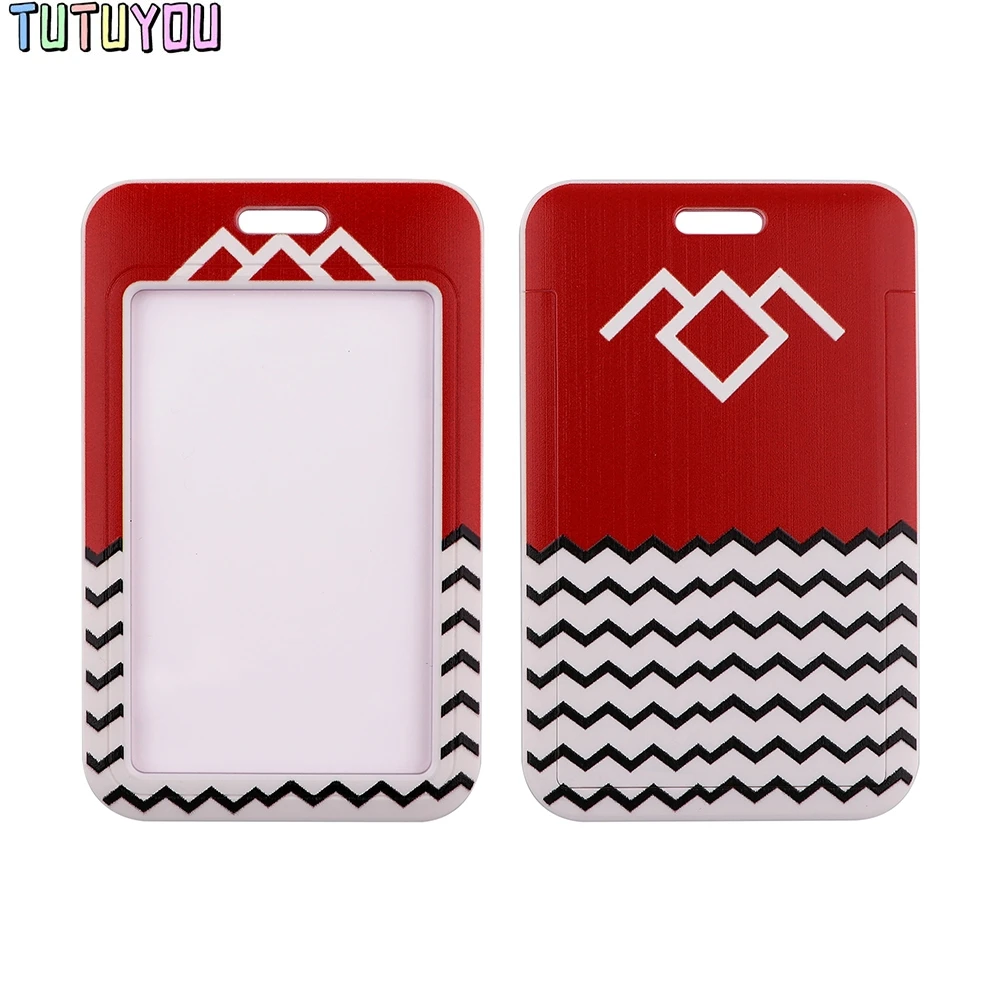 

1pcs PC2926 TV Show Twin Peaks Bank Credit Card Holder Wallet Bus ID Name Work Card Holder For Student Card Cover Business Card