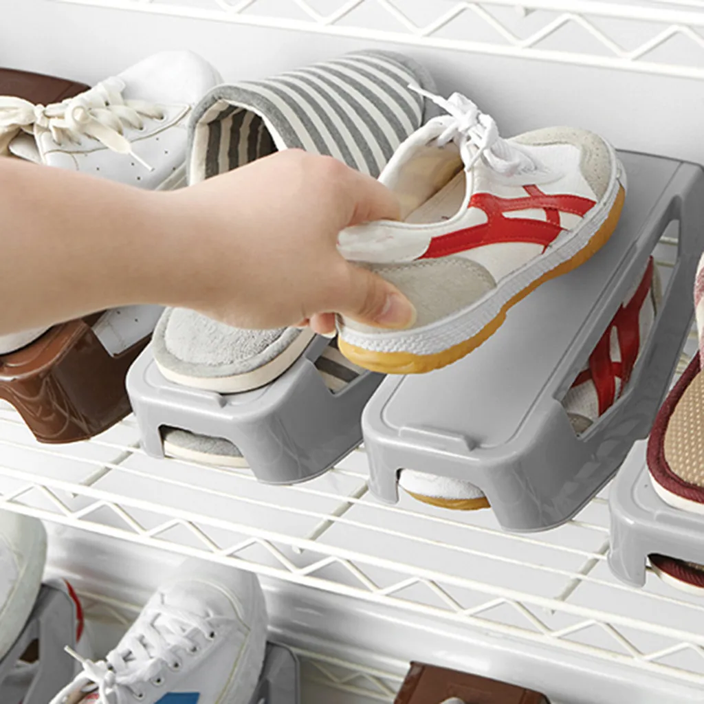 Прочный регулируемый органайзер для обуви держатель для обуви слот для экономии пространства шкаф стенд стеллаж для хранения обуви Shoebox s3