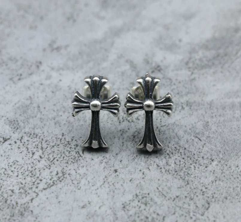 

Pure Silver S925 Sterling Silver Ten Cross Little Grace stud S925 Silver Earrings Fashion Jewelry