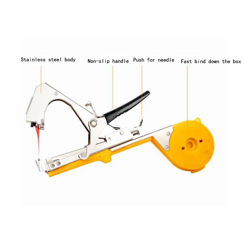 Realmote Garden Plant Tying Tapetool Tapener Machine Hand Tying Packing Stem tools Strapping Fruits and vegetables