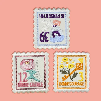 

Fashion Clothes Patch Iron on Embroidery Cloth Applique Patches for Clothing Patch Sewing Flower Stamp Ideas Cloth Stickers