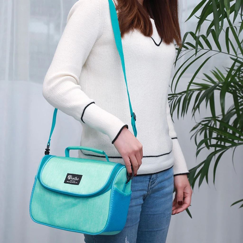Maison Fabre Portable Thermal  Lunch Box Leakproof Waterproof  Women Kids Men Shoulder Food Picnic Multifunctional Tote Bag 906