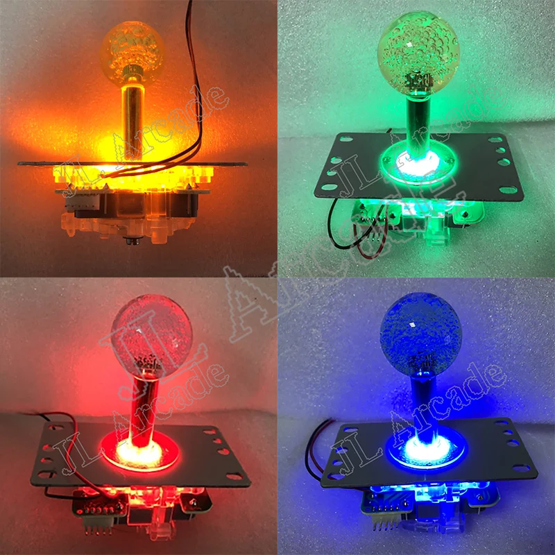 Аркадный джойстик 5 В светящийся цветной Sanwa для аркадной кукольной машины