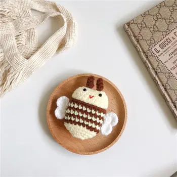 

2020 New For AirPods Case Knitting Bee Protective Cover Wireless Earphone Case