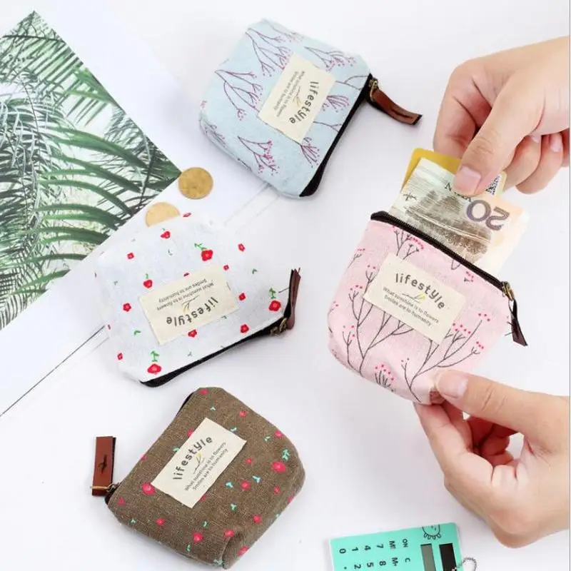 Womens Small Coin Purses And Holders Canvas Cute Cartoon Animal Fruit Print Coin Money Card Wallet Pouch Earphone Key Bags Womens Small Coin Purses And Holders Canvas Cute Cartoon Animal Fruit Print Coin Money Card Wallet Pouch Earphone Key Bags