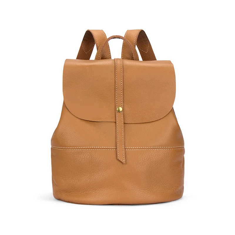 genuine leather soft cow skin women backpack customized casual bags high quality