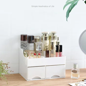 

Drawer-Type Makeup Box Compartment Mask Storage Box Cosmetic Storage Box Lipstick Rack Debris Container Desktop Storage Box