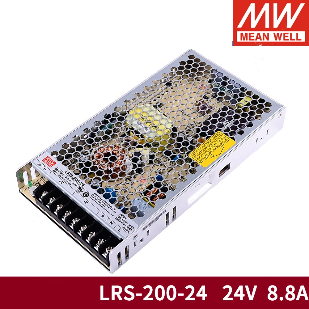 Mean Well LRS 200 3 V 4 2 5V 12V 15V 24V 36V 48V Одиночный выходной импульсный источник питания MEANWELL