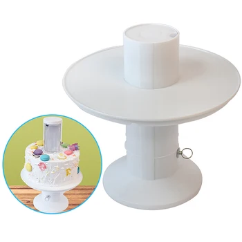 

For Wedding Cake Stand Single Layer Porcelain White Popping Rack Stand
