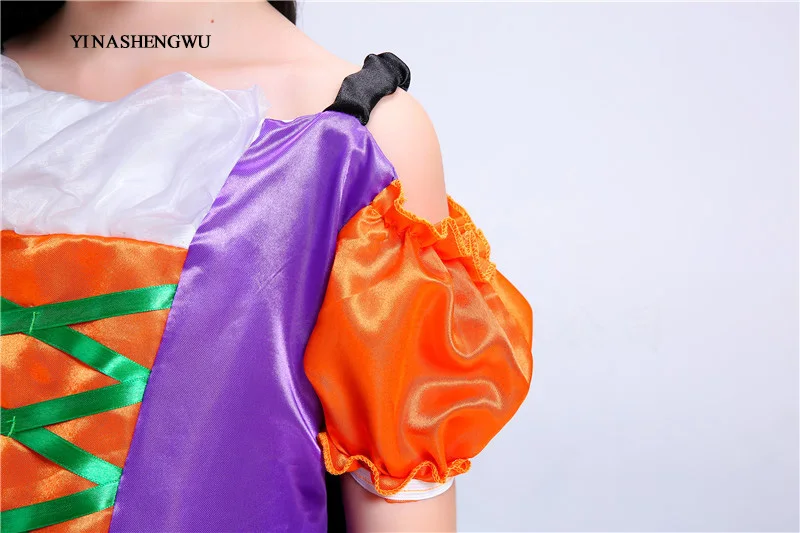Halloween Cosplay Costume Pumpkin Elf Dress Kids Halloween Dress Up Prom Dress Girl Elf Clothing Witch Cosplay Teenage Dress