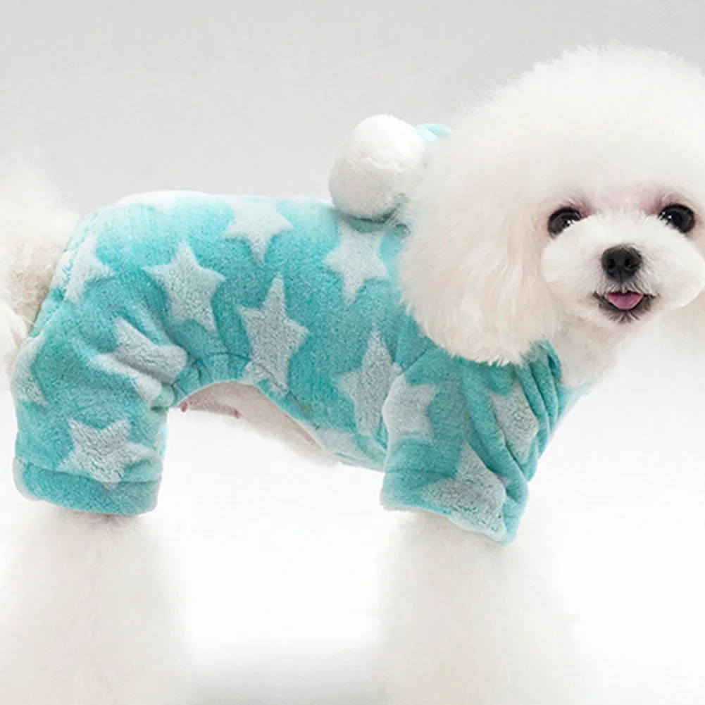 Winter Warm Soft Star Pet Dog Puppy Clothing Clothes Coat Jacket Sweater Apparel For Small Medium Dogs Cats Chihuahua