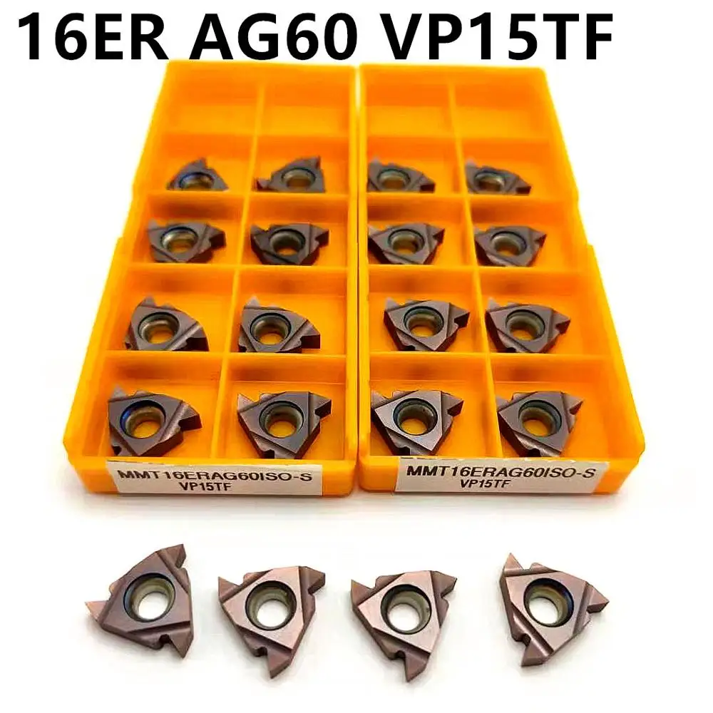 

16ER AG60 VP15TFCarbide Insert External Thread Cutting Tool Lathe Tool CNC Tool 16ERAG60 Positive Angle Indexable Threading Tool