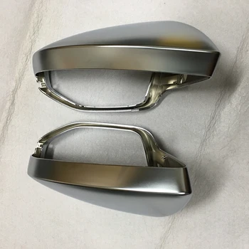 

2pcs Auto Left Right Side Chrome Silver Matt Rearview Mirror Cover For Audi A6 C8 A7 4K8 A8 D5 2018 2019