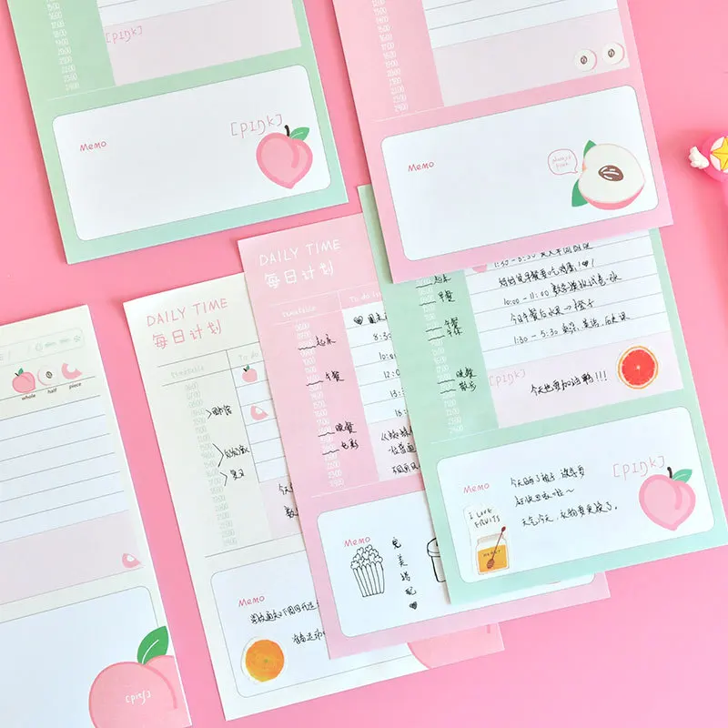 

Cartoon Daily Plan Tearing To-do List Sticky Notes Agenda Planner Organizer Memo Journal Learning Office School Student Journal