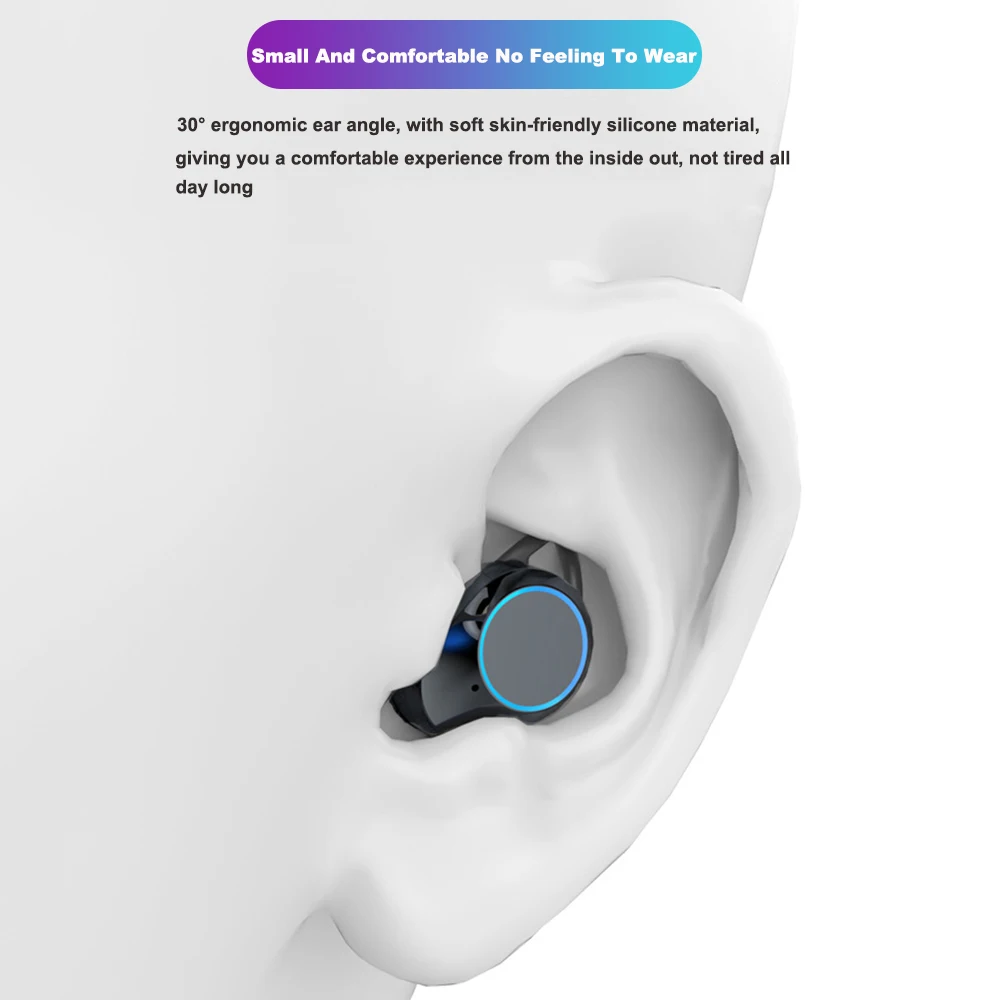 TWS G02 Bluetooth 5,0 IPX7 водонепроницаемые наушники сенсорное управление настоящие беспроводные наушники Hifi стерео наушники 3300 мАч чехол для зарядки