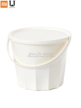 

Household Thickened Water Barrel with Handle Cover Portable Plastic Laundry Bucket High Quality Wash Bucket Dotomy 2 Colors