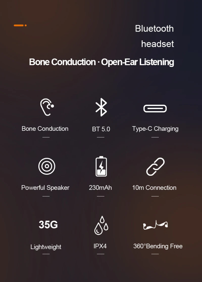 2020 Bone Conduction Headphones Bluetooth V5 0 Wireless Sports Earphone Headset Stereo Hands free With Microphone For Running