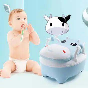 

Adorable Bed Pan Urinal Portable Toilet Practical Toilet Soft Travel Potty With Brush for Baby Infant Kids