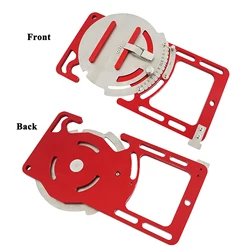 Pince de Rail à Angle réglable, Guide de scie circulaire, accessoires d'outils à main pour le travail du bois, aide à l'ouverture de Rail Compatible en acier inoxydable 
