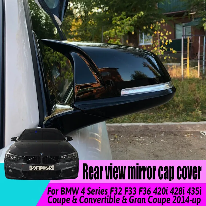 

Глянцевые черные сменные боковые крышки заднего вида для BMW 4 серии F32 F33 F36 2014-2018 крышка зеркала заднего вида M4 Стиль