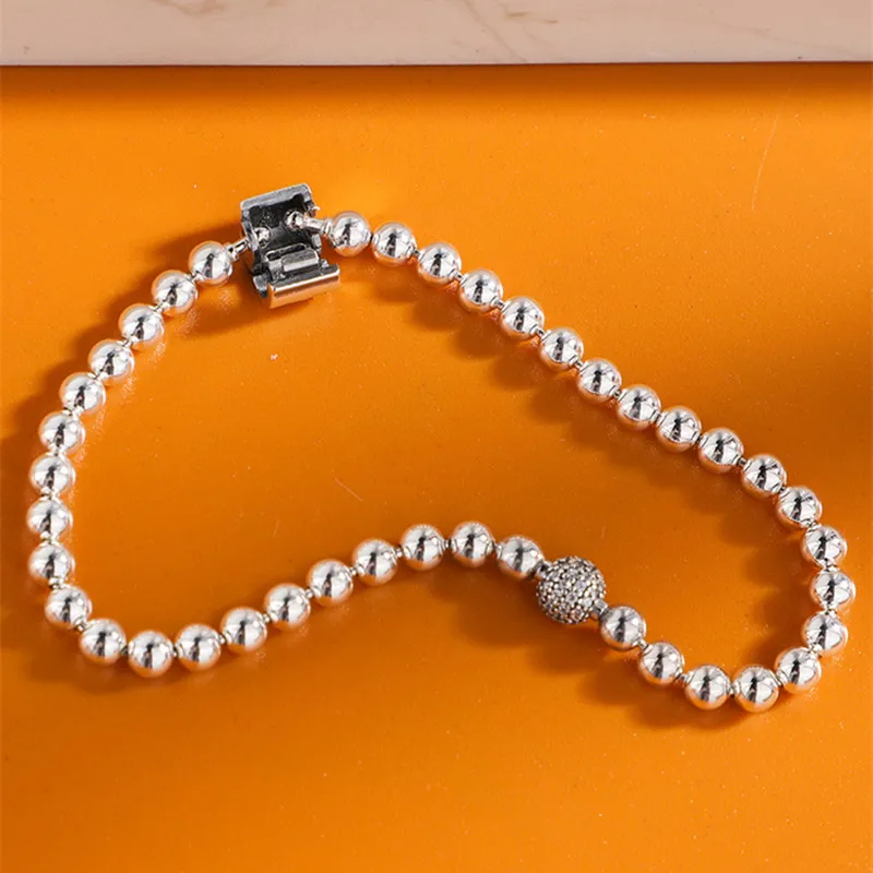 New Autumn silver 925 jewelry Beads& pave Bangles bracelets for women fit silver 925 Original charms beads DIY make