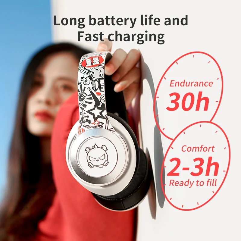 Bluetooth Wireless Headset Gaming Headphone TWS HIFI Stereo Noise Canceling earphone with microphone For Laptop Tablet PC PS4