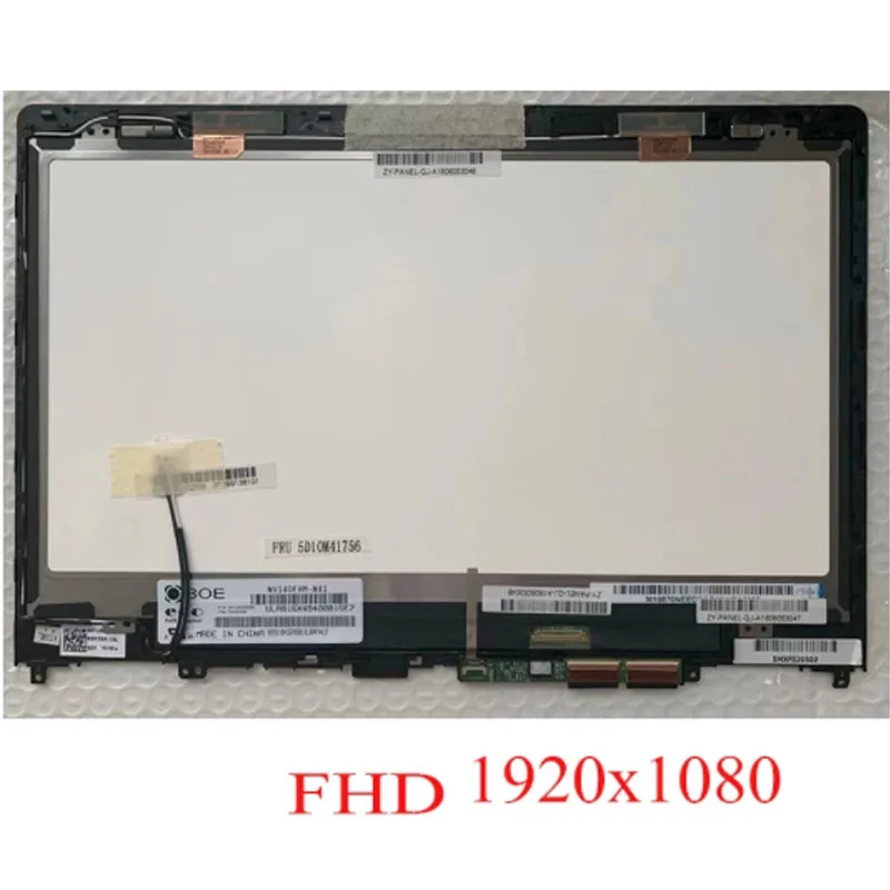

14-дюймовый сенсорный экран для Lenovo Yoga 510-14 14AST 14ISK 80S yoga 510-14ikb дигитайзер ЖК-панель в сборе FHD 1920*1080