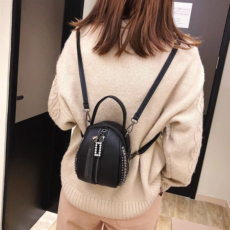 

Wild Multifunctional Backpack Bag Female 2019 New Tide Korean Version of The Personality Shoulder Shoulder Travel Bag Mochilas