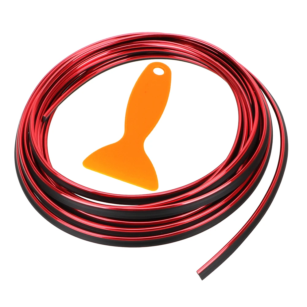 LEEPEE 5 м DIY двери автомобиля Декор полосы интерьерные аксессуары покрытые литье автомобильный уплотнитель тюнинговые молдинги комплектация автомобиля защитная полоса