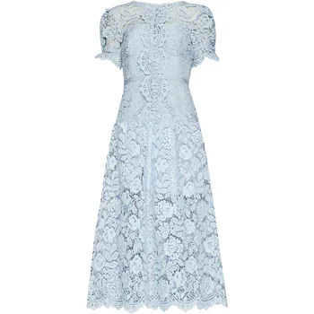 

2020 new arrvive short sleeve lace dress